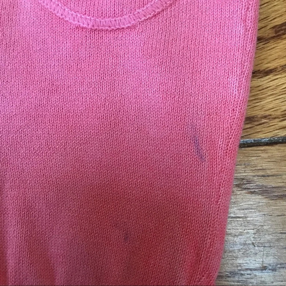 Bonpoint  Preppy Pink Cotton V neck sweater, Size 4T - Picture 2 of 5